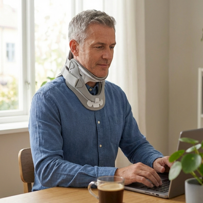 Ergonomic Air-Cushion Support | Adjustable Multi-Level Neck Cradle