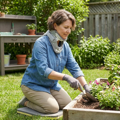 Ergonomic Air-Cushion Support | Adjustable Multi-Level Neck Cradle