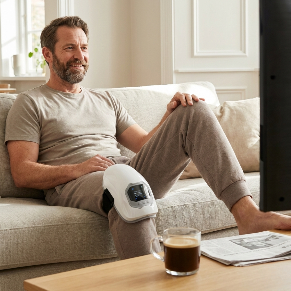 Smart Knee Massager with Heat | Infrared & Vibration Therapy