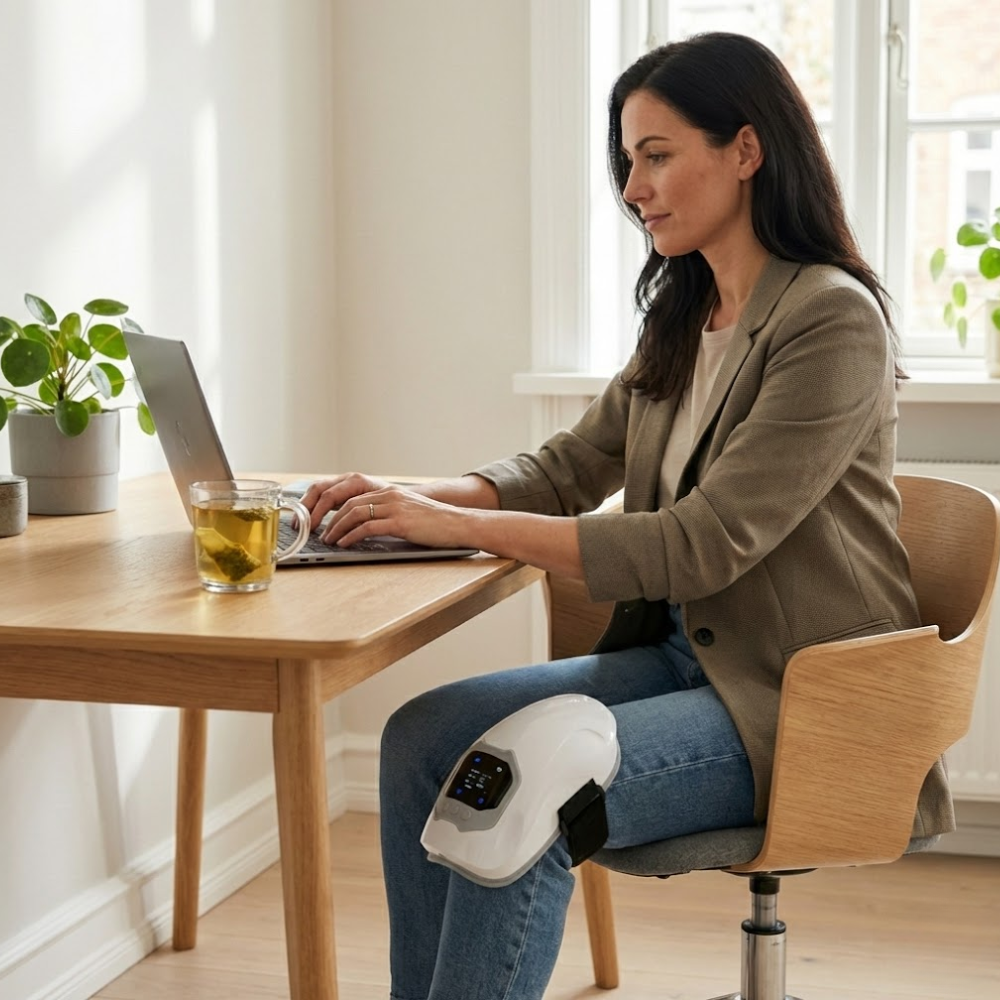 Smart Knee Massager with Heat | Infrared & Vibration Therapy